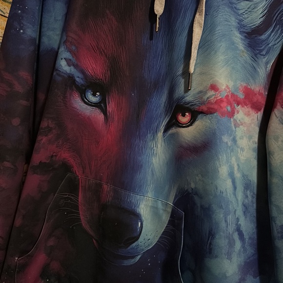 Wolf Galaxy Hoodie - Picture 2 of 5